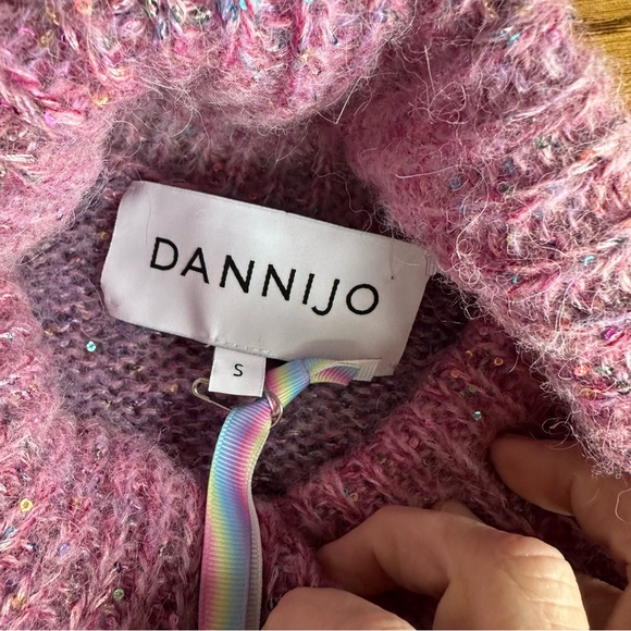 DANNIJO MYSTICAL SEQUIN TURTLENECK New With Tags Size Small - Picture 11 of 11